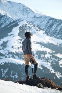 guy on mountain top